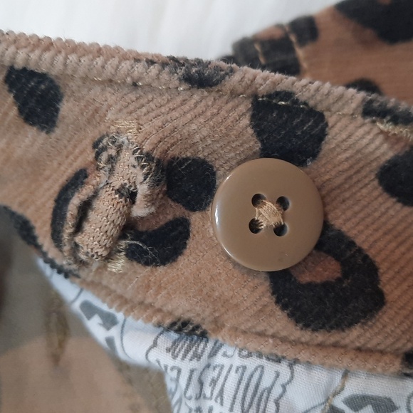 Cheetah Print Corduroy Skirt - Girls Size: 7-8 - Picture 4 of 8